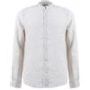 Alley Docks 963 Camicia Lino Collo Coreano Tinta Unita
