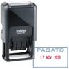 TRODAT Timbro Printy 4750-L autoinchiostrante - DATA + PAGATO - 41 x 24 mm - 4 mm - bicolore - Trodat (unità vendita 1 pz.)