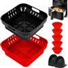 Stampo in silicone friggitrice ad aria 2 pezzi/confezioni/pezzi - Stampi in  silicone friggitrice aria - Stampi per friggitrice ad aria - Contenitori per  friggitrice ad aria - Air fryer accessories : 