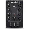 Gemini Sound MM1 Professionale Audio Audio 2 Canali Dual MIC Input Stereo 2-Band Compact DJ Mixer Con Cross-Fader e Controllo Individuale Guadagno