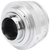 Tbest Obiettivo della Fotocamera, 35mm F1.6 C Mount Large Aperture Manual Fixed Focus Obiettivo per Fotocamera Verticale Accessorio Nero (Argento)