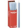 Bolsius - Candele rustiche - blu chiaro - 9 pezzi - 27 x 2,3 cm - Lunghezza durata 13 ore - Non profumate - Contiene cera vegetale naturale - Senza olio di palma