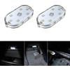 Zosppei 2 PCS auto ha condotto le luci interne,Illuminazione ambientale bianca interna,Luce di lettura interna auto ricaricabile USB
