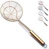 Kyraton Scrematrici a ragno con filtro in oro per cucina,Kyraton cucchiaio scanalato in acciaio inossidabile con placcatura in oro e titanio