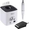 JCMASTER Fresa per Unghie, JCMASTER Professionale Manicure e Pedicure Kit con Pedale, 30000 RPM velocità regolabile, 6 Fresa Punte, Elettrico Lima per Unghie Gel, per pedicure pulire callosità polish