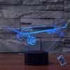 YTDZLTD Lampada LED 3D Skateboard Luce Notturna 16 Colori Mutevoli Telecomando USB Potere Toccare Cambiare Illusione Ottica Arredamento Lampada da Tavolo Bambini Brithday Natale Regalo