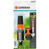 Gardena Set Lancia per Irrigazione Classic + Raccordo Acqua-Stop: per Tubi da Giardino da 13 mm (1/2) e 15 mm (5/8 ), Getto Regolabile da Stretto a Nebulizzato (18288-20)