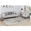 Livabliss Taza Tappeto Salotto Moderno Astratto Tappeto Soggiorno, Camera da Letto, Pranzo Moderni Tappeti Effetto Marmo, Morbido e Pelo Corto, Ampio 160x213 cm, Beige, Grigio e Avorio