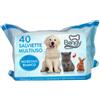 Trixie Bengy Salviette Multiuso Muschio Bianco 40pz per Cani e Gatti