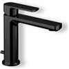 Newform - Haka Miscelatore per lavabo con scarico [nero opaco] - 72010