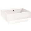 COLAVENE - VOLANT lavabo profondo in ceramica 50X50 h25 cm + FORO - LAB5050