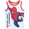 Spider-Man Marvel Spider-Man - Canotta bambino, Cotone, Bianco