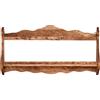 Biscottini Piattaia mensola da muro legno 84,5x11x43,5 cm | Mensola cucina da muro finitura naturale | Scaffale a muro Made in Italy