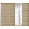 Rauch Möbel Santiago Armadio con Ante scorrevoli, Legno, Rovere Sanremo Chiaro, BxHxT: 261x210x59 cm