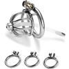 Kutocesy Chastity Cage Uomo Sex Toy Gabbia Pene Metallo Bdsm Male Chasity Cage Per Giochi Erotitici Sexy Per Coppie (With catheter)