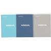 Miquelrius - Pack 3 Quaderni A4 Emotions, Pagine Puntinate (Dots), 80 Fogli Da 90 g/m², 1 Striscia Colorata, Spirale Microperforata, Copertina Rigida, Dimensione 210 X 297 mm E 4 Fori Per 4 Anelli