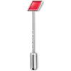 Audi Spilla con Logo a rombo 3191700400 in Metallo, Argento/Rosso