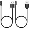 MoKo 2 Pezzi Caricatore Compatibile con Xiaomi Redmi Watch 3/2 Lite/Redmi Smart Band Pro/Mi Band 7 Pro, Caricabatterie Magnetico con Cavo di Ricarica USB da 100cm, Nero