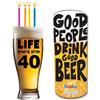 Bombo Boccale Pinta per Festa di compleanno LIFE STARTS AFTER 40