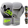 Starpro Guantoni da Boxe in Pelle Sintetica Opaca. Guanti Allenamento e Sparring, Muay Thai, Kickboxing, Fitness, Pugilato - Nero e Verde - 8oz 10oz 12oz 14oz 16oz - Donna e Uomo