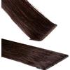 Hair2Heart 10 X Remy Invisible Tape In Extensions - #4-40Cm - 25 g