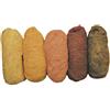 Rayher 5363600 pura lana vergine, melange, in tessuto non tessuto, 5 colori 20 G, giallo-note