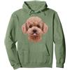 Fox Republic Design Crema giocattolo barboncino cane faccia Felpa con Cappuccio