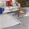 Homease Pavimento in PVC, autoadesivo, effetto legno, antiscivolo, impermeabile, tagliabile, per camera da letto, cucina, soggiorno, 60 x 1000 cm, colore grigio beige