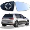 mellystore Adatto per Specchietto Destro Golf 7 Vetro Specchietto Retrovisore Riscaldabile Lato Destro Golf 7 Vetro Specchio Esterno Auto Riscaldabile Asferico con Piastra di Supporto