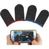 Olakin Finger Sleeve per Giochi [4 Pezzi], Mobile Game Finger Sleeve, Professionale Touch Screen Thumb Sleeve Traspirante Anti-Sudore per Smartphone per Android e iOS