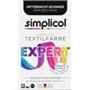 simplicol Colore tessile expert mezzanotte nero 1718, confezione da 2: colore per una colorazione creativa e semplice in lavatrice o manuale