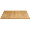 Set di 2 piani per tavolo SPARGI quadrato effetto rovere 60 - 70 - 80 cm spessore 18 mm