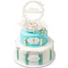 Encuryna Topper per Torta Prima Comunione e Battesimo con Piccione, Pesce - Decorazione per Feste, Ragazzo e Ragazza
