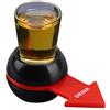 Taozoey Gioco di Bere Spin The Shot, Roulette Alcolica, Beer Shot Spinner, Giochi Alcolici per Adulti, Drinking Game per Festa, Compleanno, Riunione di Famiglia, Nero, Freccia Rossa