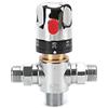 Tremax Valvola di miscelazione termostatica,miscelatore doccia con connettore G da 1/2, ottone massiccio