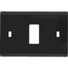 ELETTROCANALI Placca Pratica 3 moduli 1P colore nero - PRNE 1F