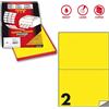 MARKIN Etichetta adesiva C/509 giallo fluo 100fg A4 210x148,5mm (2et/fg) Markin