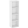 Vida Designs Oxford, Libreria a cubi a 4 Ripiani, in Legno, per esporre e conservare, per Ufficio e Soggiorno, Bianco