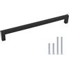 LONTAN 1 Pezzi Maniglie per Mobili da Cucina 320mm Maniglie Cassetti Maniglie Armadio Maniglie Cucina Maniglie Armadio Cameretta Maniglie per Armadi e Mobili Maniglia Nera in Acciaio Inossidabile