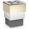 Framec Banco a Pozzetto per Gelato Mantecato CARRARA CREAM capacità 4+4 Carapine 4 fornite di serie
