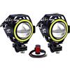 CREE U7 Faretti LED Moto,Biqing 2Pcs Fari Moto LED Faretto Anteriore 12V  24V LED Spotlight Faro Supplementare Motocicletta Lampada Antinebbia 6000K  con Interruttore : : Auto e Moto