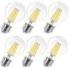 EXTRASTAR Lampadina LED E27,10W (equivalenti a 88W), 2700K,Trasparente luce calda- Pacco da 6