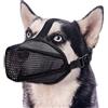 Norhogo Museruola per cani con rete arrotondata, traspirante, per cani di taglia piccola, media e grande, regolabile, per mordere e masticare, M