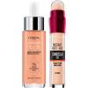 Maybelline New York Il Cancella Età Correttore Liquido Multiuso Colore 02 Nude con Applicatore a Spugnetta + Siero Viso Rimpolpante Accord Parfait Nude Colorato Colore 3-4 Light Medium