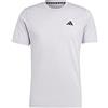 adidas Uomo Train Essentials Feelready Training Tee, silver dawn/black, S