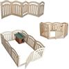 ORIGINAL LEGNO Recinti e Divisori in Legno per Cani Alt 120 Made in Italy con Cancelletto Moduli 10 Alt. 120 x 75 Larg. Compreso Cancelletto