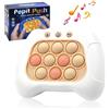 Jastown Gioco Quick Push Bubbles Per Bambini, Pop It Game, Poppit Elettronico,Giocattoli Sensoriali Fidget Toys, Giocattolo Antistress, Pop Fidget Game Giocattoli Per Ragazzi, Ragazze (bianco)