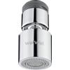 WatWin Aeratore girevole, WatWin Select Swivel Aerator M22/24 Chrome 7L | Aeratore rubinetto | Aeratore per rubinetto a risparmio idrico | Rompigetto rubinetto | Doppia funzione