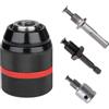 JReHuiG Mandrino Trapano 1.5-13 mm, Filettatura 1/2 20UNF, Mandrino Autoserrante, Mandrino per Avvitatore, con 1/4 HEX, SDS Plus e 1/2'' Avvitatore a Percussione a Base, per Trapano Elettrico etc (4)