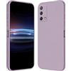 RankOne Custodia per OPPO A74 (4G) (6.43 Inches) Cover Morbida in Silicone TPU - Erba Viola